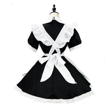 Anime K-ON Akiyama Mio Women Maid Dress Party Carnival Halloween Cosplay Costume