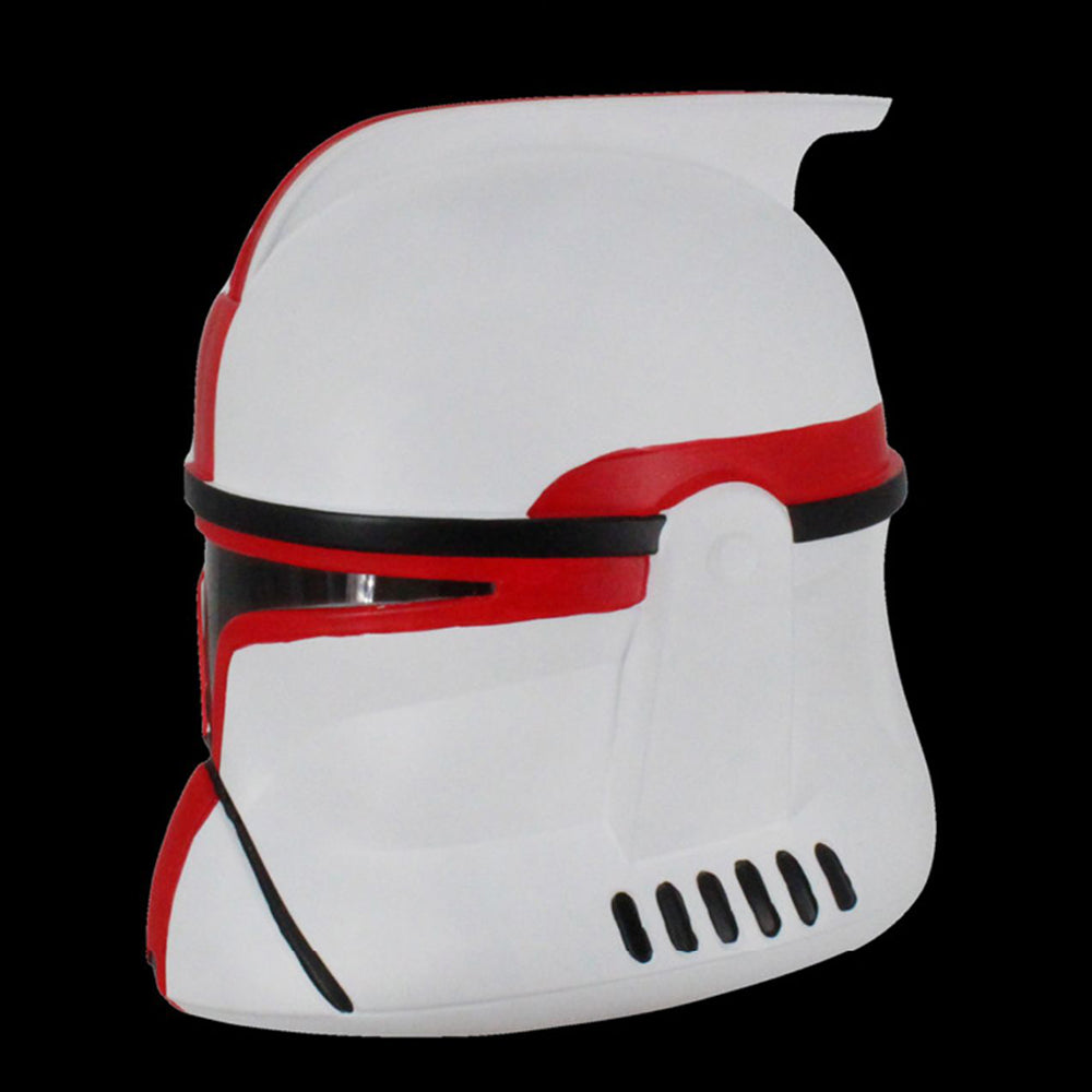 The Mandalorian Red And White Cosplay Mask