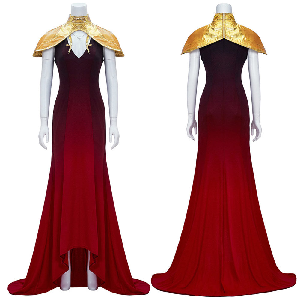 Anime Castlevania Carmilla Red Women Dress Party Carnival Halloween Cosplay Costume