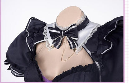 Fate Grand Order Mash Kyrielight Cosplay Costume Sexy Maid Dress C00063