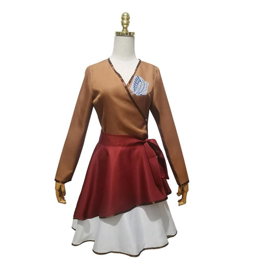 Eren Jaeger Women Girls Lolita Kimono Dress Outfits Party Carnival Halloween Cosplay Costume