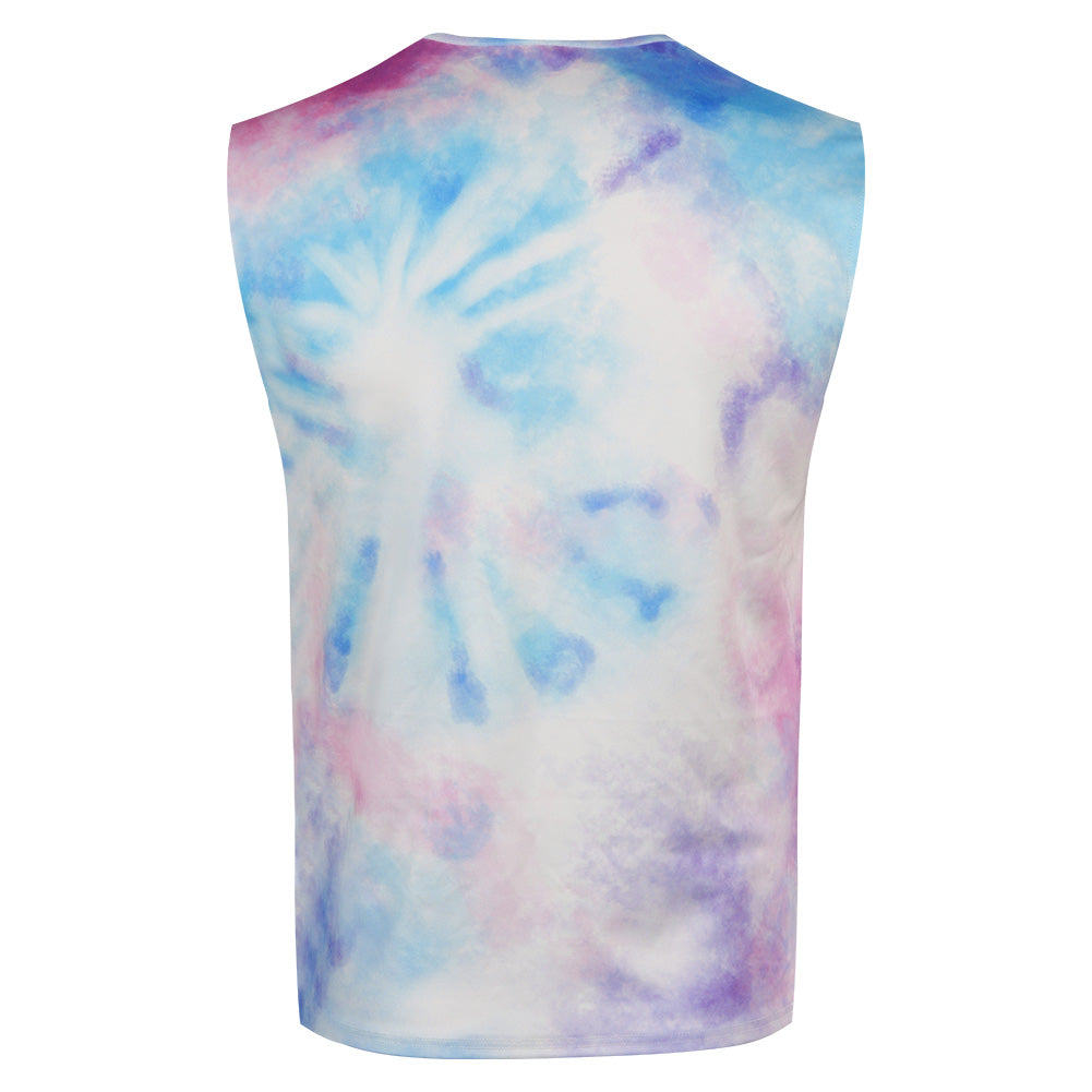 Doll Movie Ken Role Playing  Tie-dye Vest Men Adult Summer Casual Sleeveless T Shirt Party Carnival Halloween Cosplay Costume