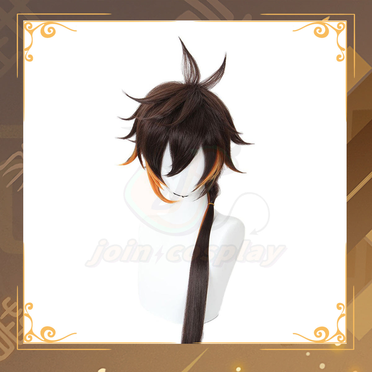 Genshin Impact-Zhongli Cosplay Wig