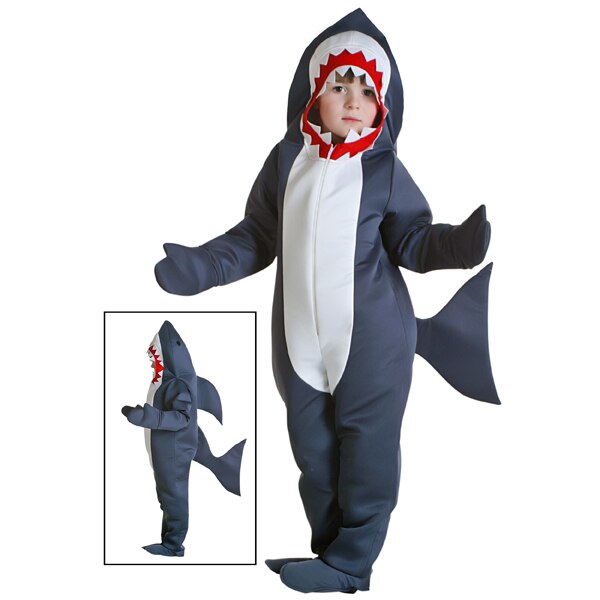 Halloween Costume For Kids Shark Costume Child Grey Shark Jumpsuit Animal Birthday Party Girls Boys Purim Cosplay