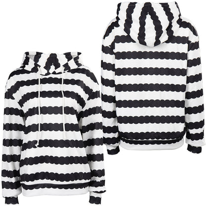 Doll Movie Ken Black and White Striped Sweatshirt Hoodie Party Carnival Halloween Cosplay Costume