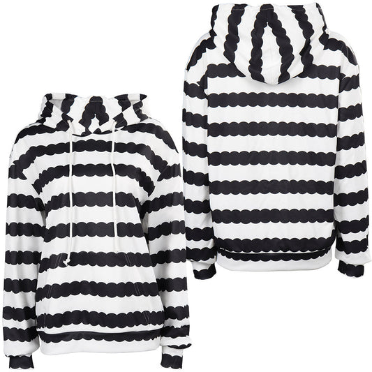 Doll Movie Ken Black and White Striped Sweatshirt Hoodie Party Carnival Halloween Cosplay Costume