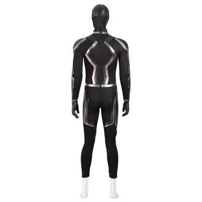 Superhero Black Bolt Jumpsuit Movie Cosplay Costume