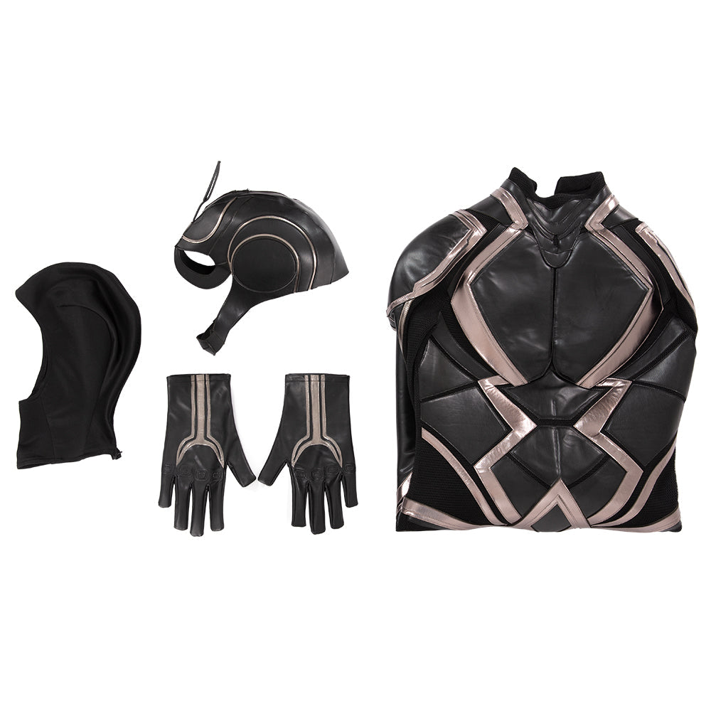 Superhero Black Bolt Jumpsuit Movie Cosplay Costume