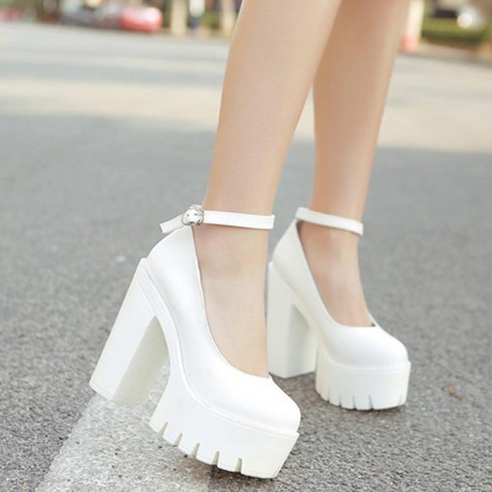 High-Heeled Wedge Shoes Sexy Platform Pumps #JU2425