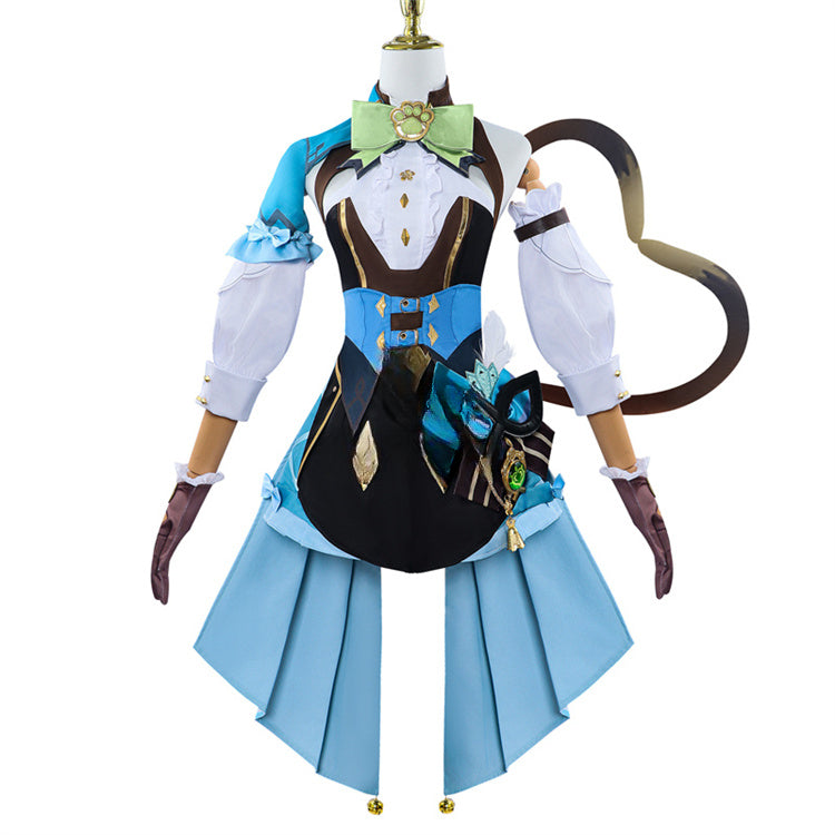 Game Phantom in Boots Kirara Cosplay Costume Kirara Cat Style Women Uniform Halloween Party Outfit