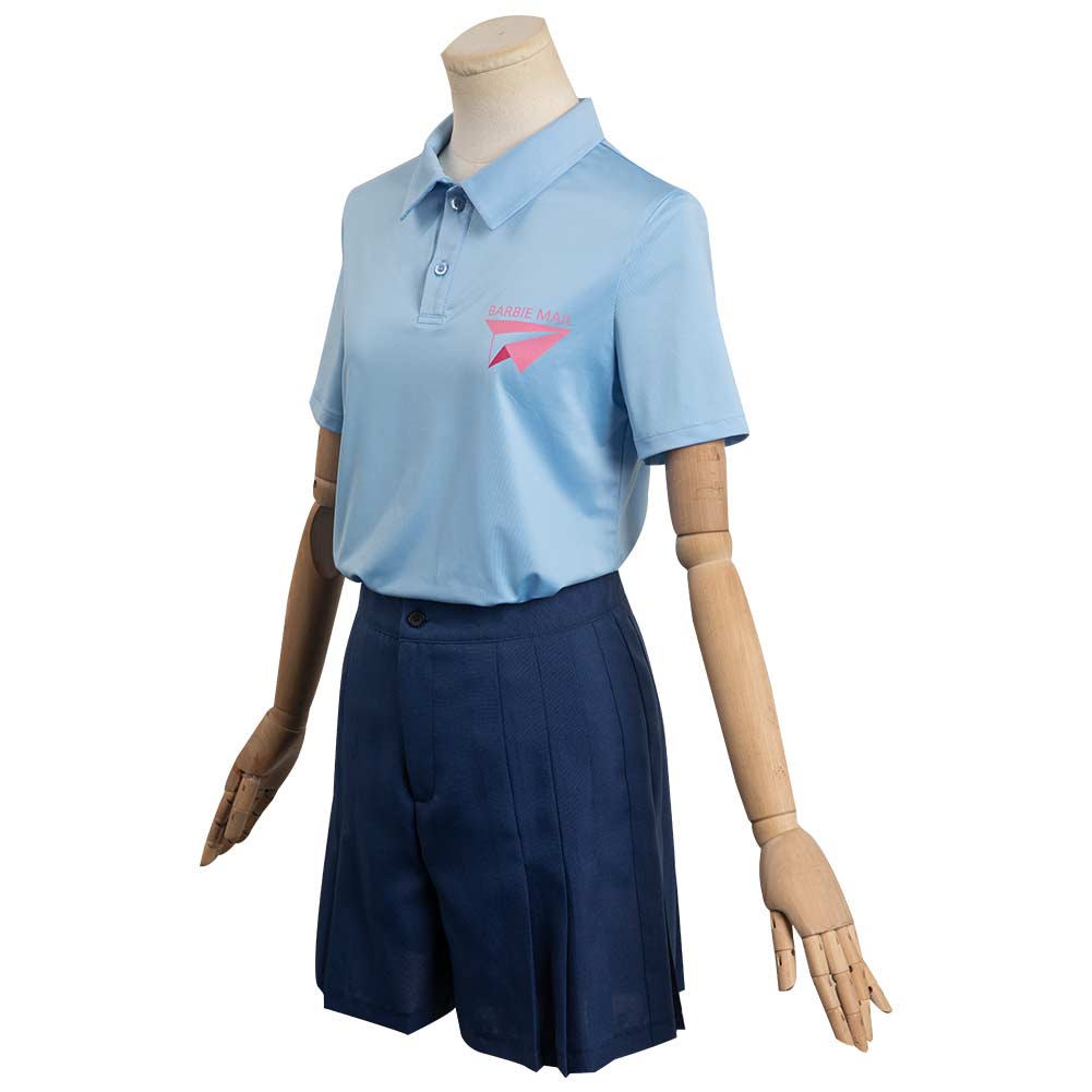 Movie Blue Mailman Outfits Halloween Carnival Cosplay Costume