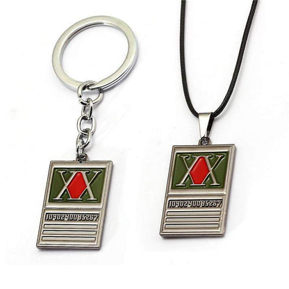 Hunter License Card Keychain and Necklace