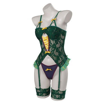 Hocus Pocus Winifred Sanderson Lingerie for Women Green Bikini Outfits Party Carnival Halloween Cosplay Costume