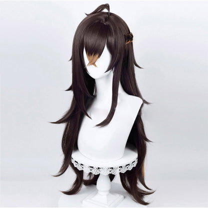 Anime Genshin Impact Dehya Brown Long curly Cosplay Wig