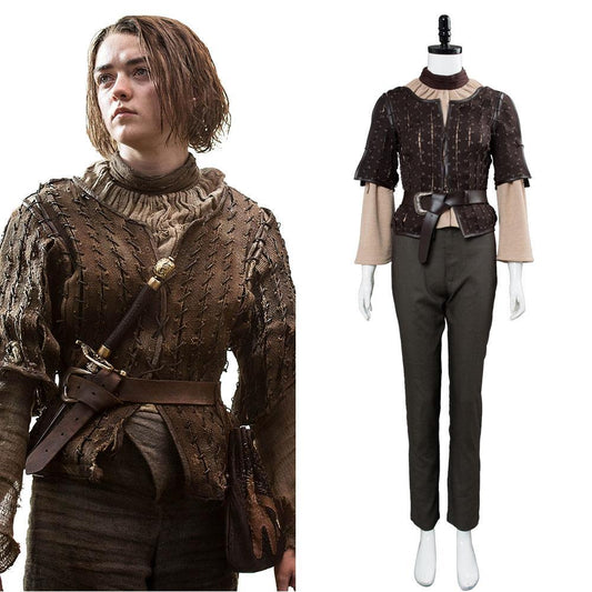 Game of Thrones Arya Stark Outfit Cosplay Costume