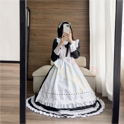 Long Lolita Maid One Piece Dress