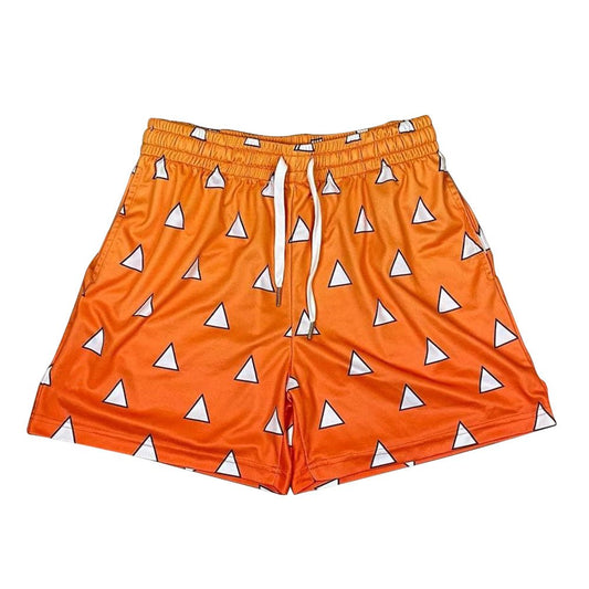 Anime Demon Slayer Agatsuma Zenitsu Shorts Cosplay Costume Swim Trunks