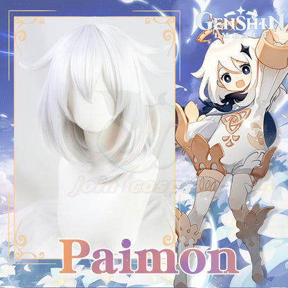 Genshin Impact-Paimon Cosplay Wig