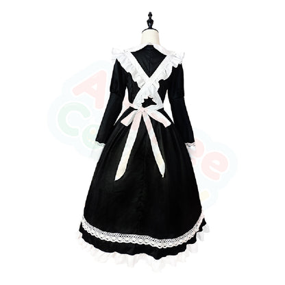 Long Lolita Maid One Piece Dress