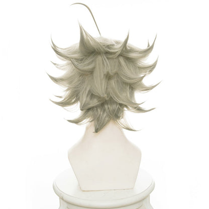 Anime Black Clover Asta White Short Cosplay Wig