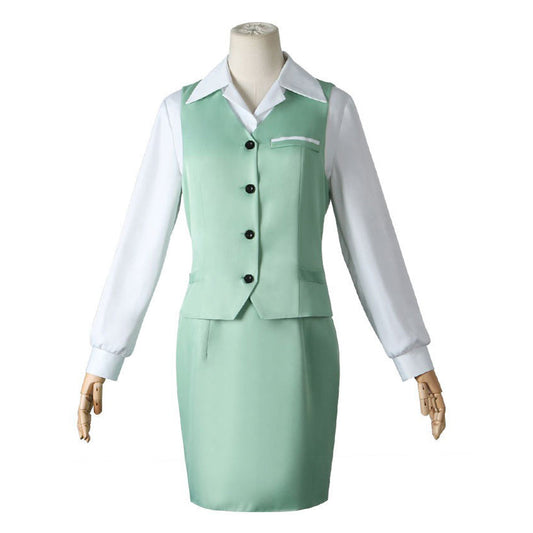 Anime SPY x FAMILY Yor Forger (Thorn Princess) Green Uniform Cosplay Costume