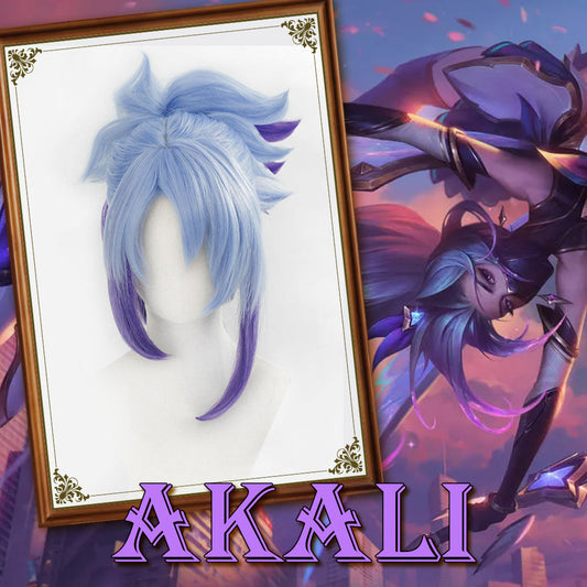 League of Legends LOL Star Guardian Akali Cosplay Wig