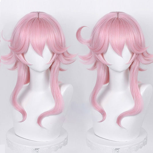 Anime Genshin Impact Dori Pink Medium Cosplay Wig