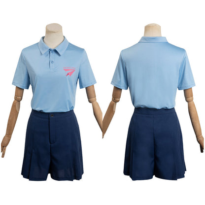 Movie Blue Mailman Outfits Halloween Carnival Cosplay Costume