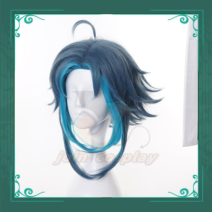 Genshin Impact Xiao Green Cosplay Wig