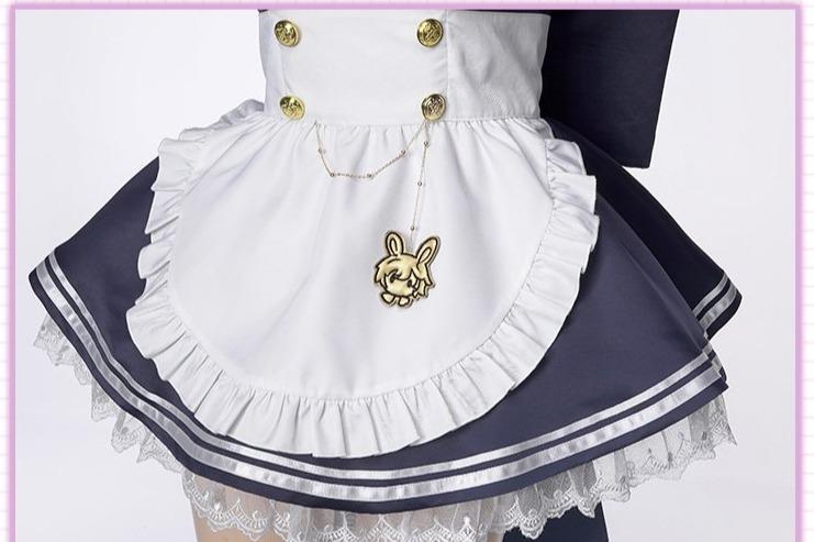 Fate Grand Order Mash Kyrielight Cosplay Costume Sexy Maid Dress C00063