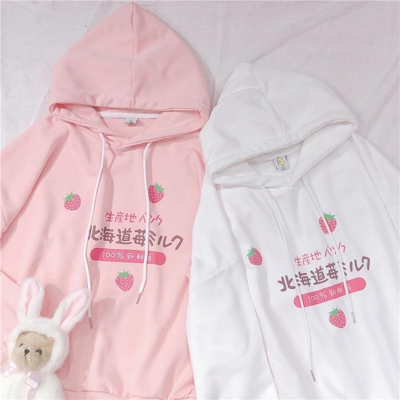 Japanese Strawberry Hoodie