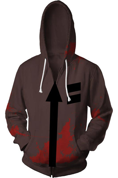 Angels of Death Hoodie Merchandies Isaac·Foster Zack 3D Zip Up Sweatshirt Unisex