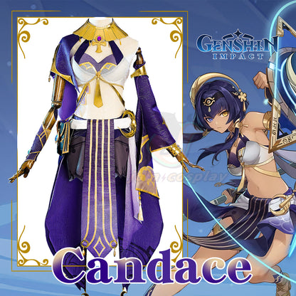 Genshin Impact Candace Cosplay Costume