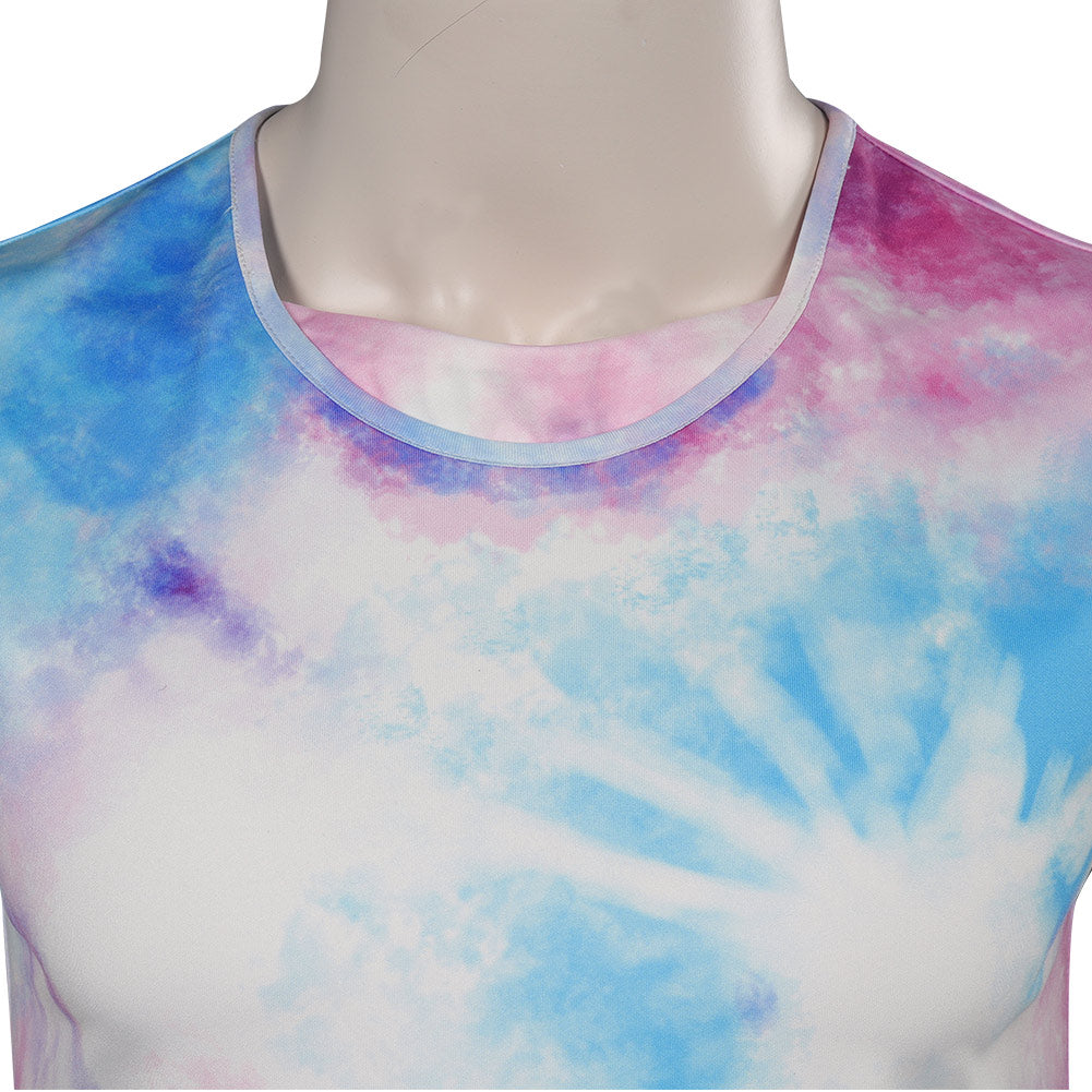 Doll Movie Ken Role Playing  Tie-dye Vest Men Adult Summer Casual Sleeveless T Shirt Party Carnival Halloween Cosplay Costume