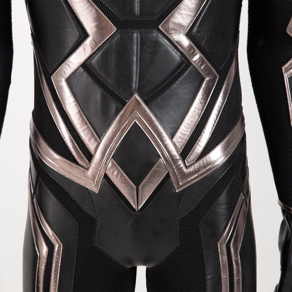 Superhero Black Bolt Jumpsuit Movie Cosplay Costume