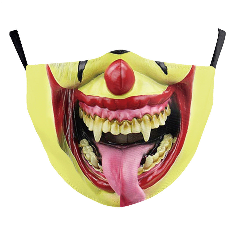 Halloween Horror Clown Filter 3D Printed Mask