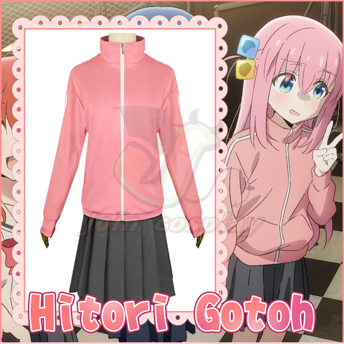 Bocchi the Rock! Hitori Gotou Cosplay Costume