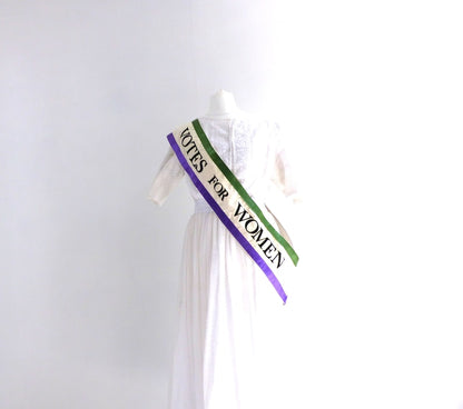 Suffragette Protest Sash Votes for Women Edwardian 1920 Costume Accessories