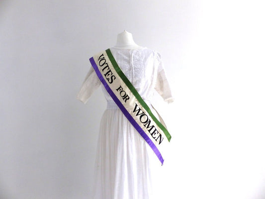 Suffragette Protest Sash Votes for Women Edwardian 1920 Costume Accessories