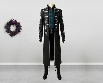 Vergil Cosplay Costume Coat Men Outfit