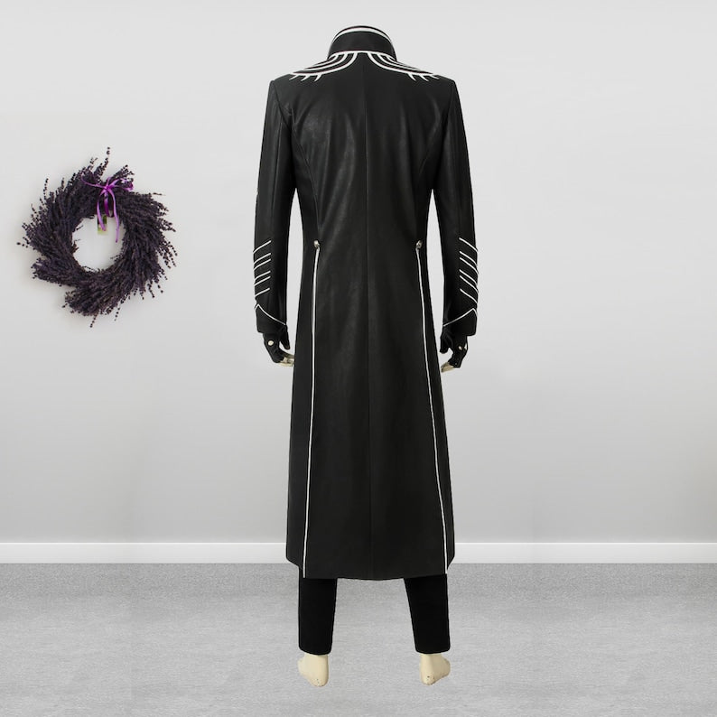 Vergil Cosplay Costume Coat Men Outfit