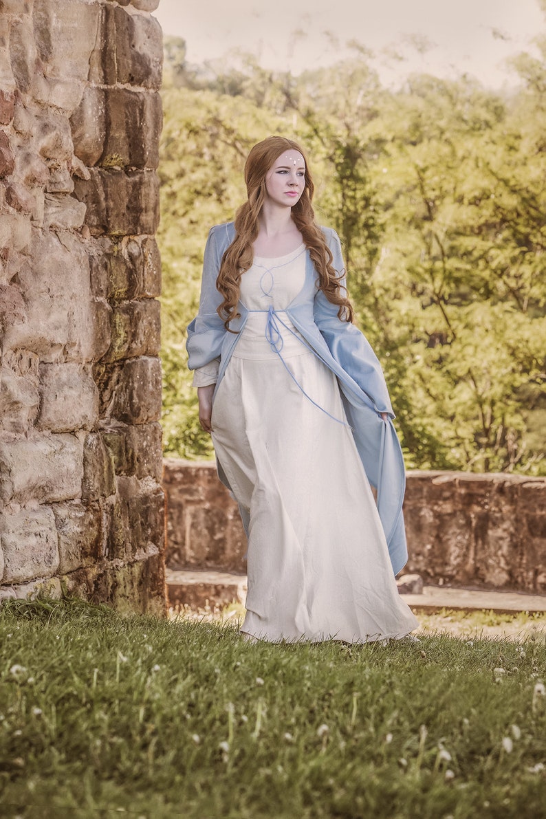 Elven Coat Luthien Tinuviel, Elvish Dress, Medieval Dress, Elvish Wedding Dress, Elf Cosplay, Elven Wedding Dress, Cosplay Costume,