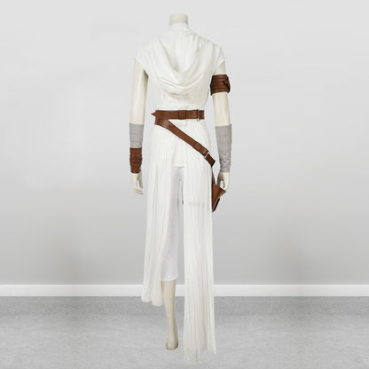 Star Wars 9 The Rise of Skywalker Rey Cosplay Costume Women Outfit