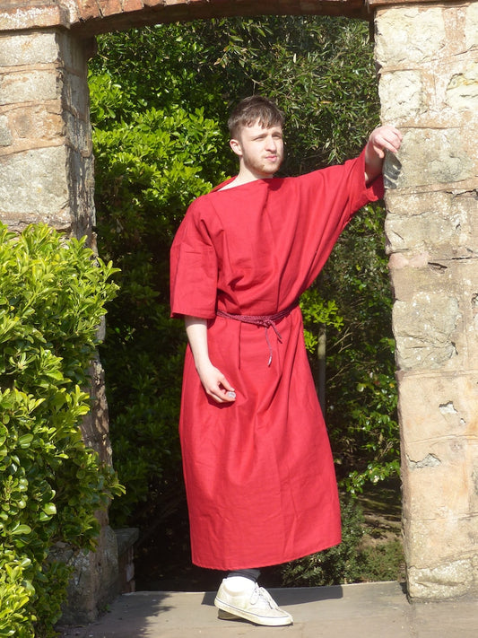 Coloured Linen Unisex Roman Tunic Historical Costume Ancient Rome