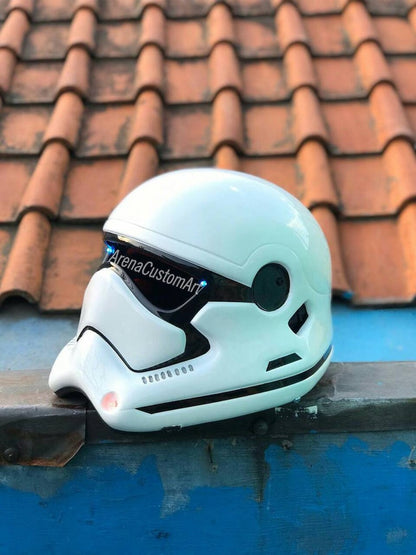 Starwars Stormtrooper Motorcycle Helmet Custom DOT & ECE Certified