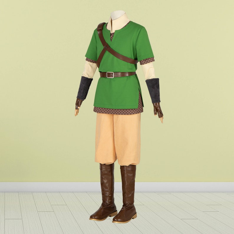 The Legend of Zelda Skyward Sword Link Costume Cosplay Suit Halloween Outfit