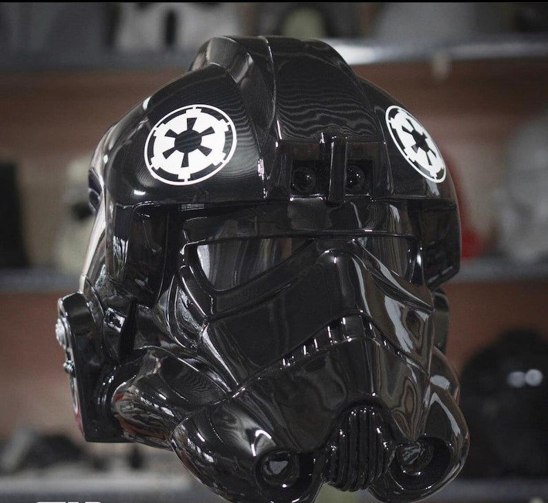 Tie Fighter Pilot Motorcycle Helmet Custom DOT and ECE Approved