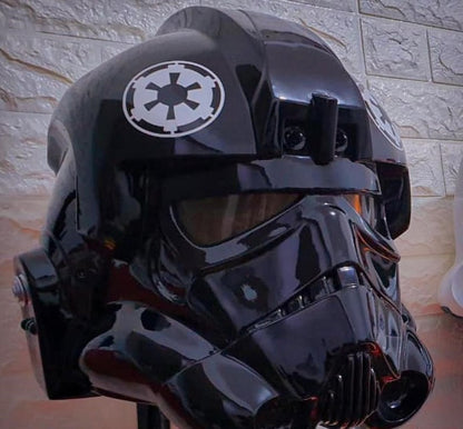 Tie Fighter Pilot Motorcycle Helmet Custom DOT and ECE Approved