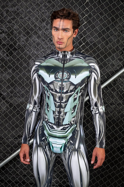 Festival Costume for Man, Robot Costume Men, Rave Costumes for Man, Burning Man Clothing Men, Couple Costume, Cosplay Costume Men, BADINKA