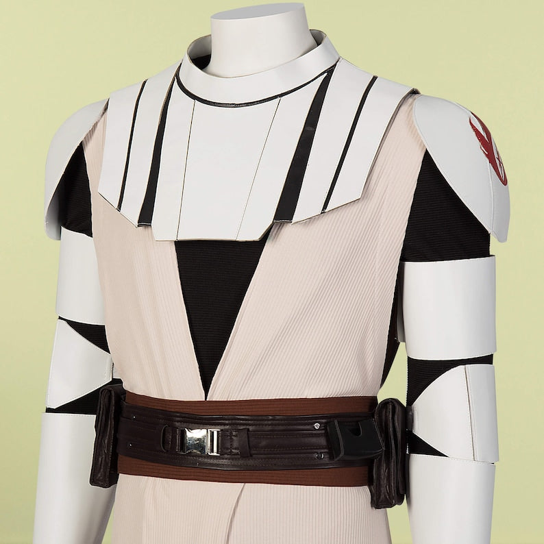 Star Wars The Clone Wars Obi-Wan Kenobi Costume Cosplay Suit Clone Armor Halloween Outfit